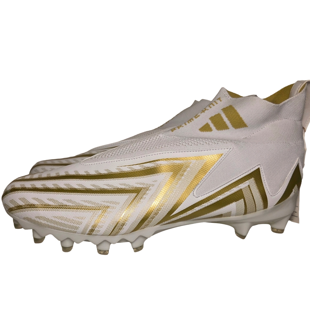 Adidas Men's 14 Freak Ultra 23 INL Primeknit White Gold Football Cleats w/o box